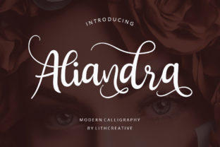 Aliandra: A Script Handwritten Font for Graceful Design