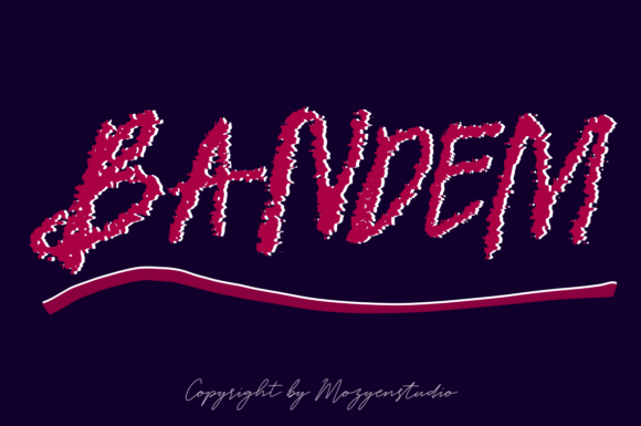 Bandem: A Bold Script Font for Dynamic Digital Branding