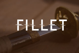Fillet: A Bold Decorative Font for Creative Product Design