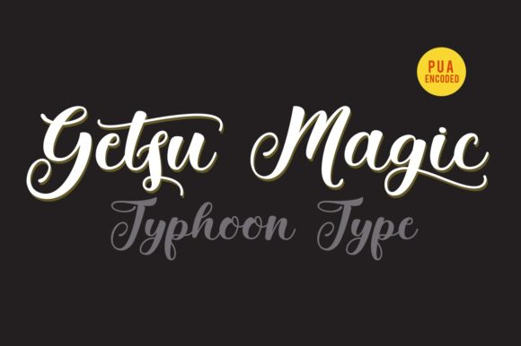 Getsu Magic: A Bold Handwritten Font for Crafters and Designers