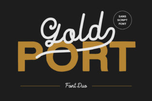 Gold Port: A Bold Script Font for Authentic Design