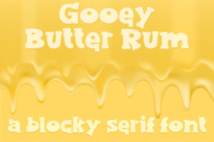 Gooey Butter Rum: A Serif Font That Elevates Your Digital Brand