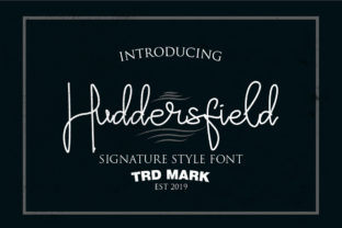 Huddersfield: A Bold Script Font for Creative Makers