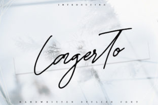 Lagerto: A Script Handwritten Font for Authentic Web Design