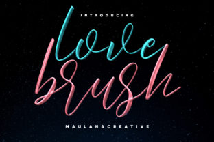 Love Brush: A Script Handwritten Font for Editorial Magic