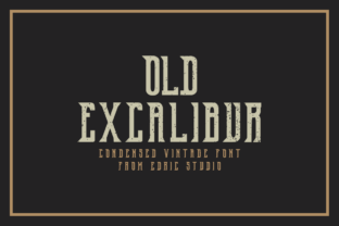 Old Excalibur: A Bold Serif Font for Standout Design