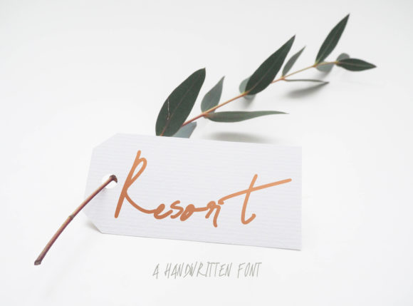 Resort Script: A Beautiful Handwritten Font for Creative Projects