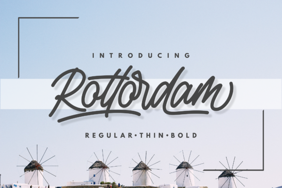 Rottordam: A Modern Handwritten Font for Editorial Design