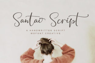 Santai Script: A Modern Handwritten Font for Creative Designers