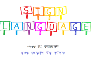 Sign Language: A Unique Decorative Font for Creative Designers