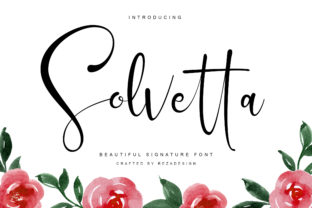 Solvetta: A Script Handwritten Font for Creative Product Design
