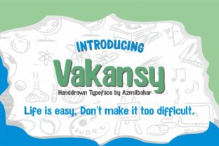 Vakansy: A Playful Handwritten Font for Editorial Design