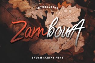 Zambowa: A Bold Script Font for Modern Editorial Design